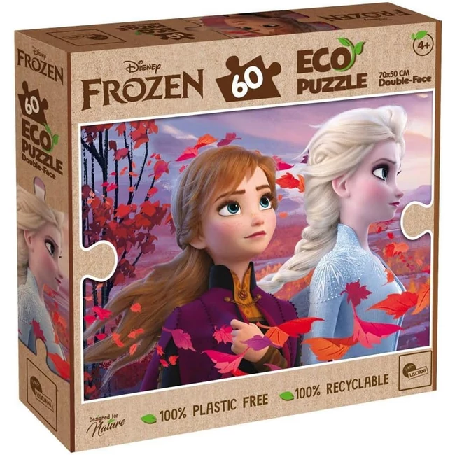 Jégvarázs 2 az 1-ben 60 db-os Eco puzzle és színező 70×50 cm – Lisciani
