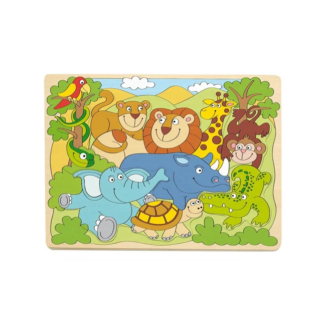 Afrika állatai formapuzzle – Woodyland