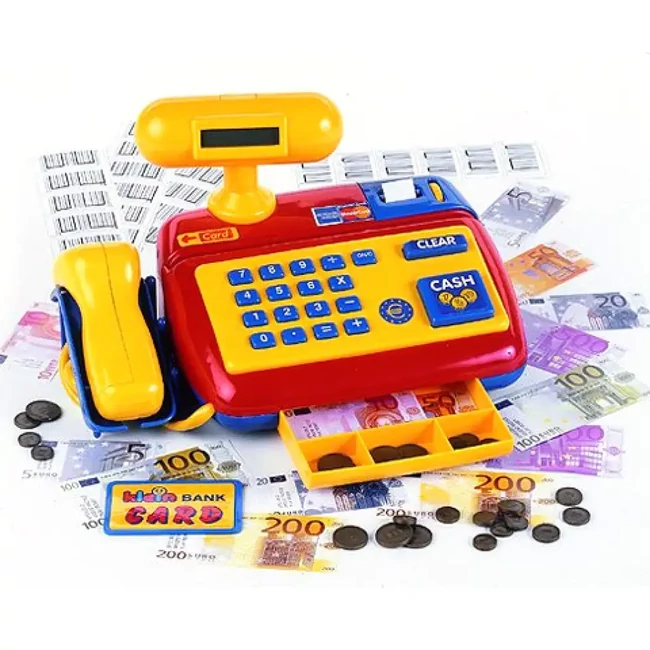 Pénztárgép vonalkód leolvasóval – Klein Toys