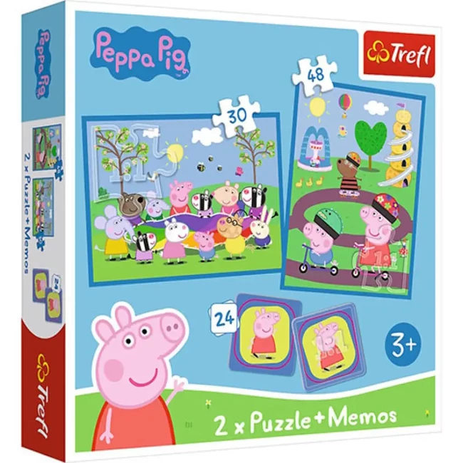 Peppa malacos 2 az 1-ben puzzle és memóriajáték – Trefl