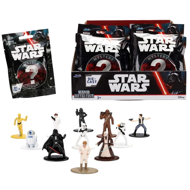 Star Wars Nanofigs gyűjthető fém meglepetés figurák 1 db – Jada Toys