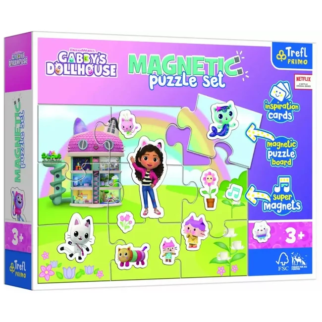 Gabi babaháza mágneses 9 db-os puzzle szett kiegészítőkkel – Trefl