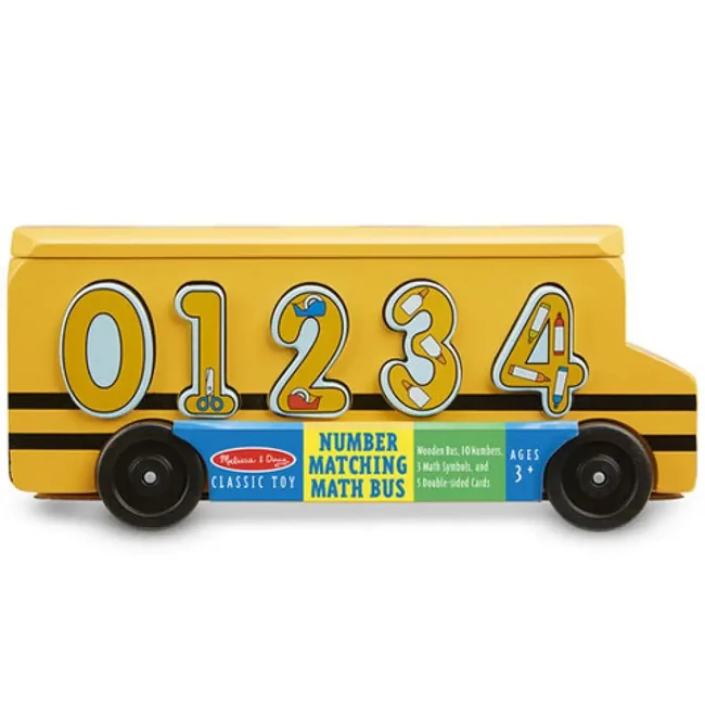 Fa formarendező iskolabusz számokkal – Melissa & Doug
