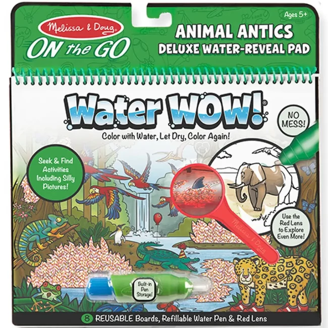 Rajzolás vízzel: Állati bohócságok kreatív játék – Melissa & Doug
