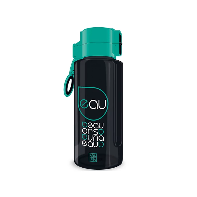 Ars Una: Fekete-zöld kulacs fogóval 650ml