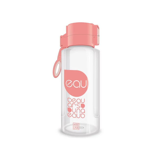 Rózsaszín átlátszó kulacs 650ml