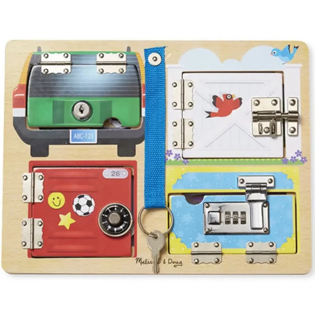 Zárak és kulcsok fa készségfejlesztő – Melissa & Doug