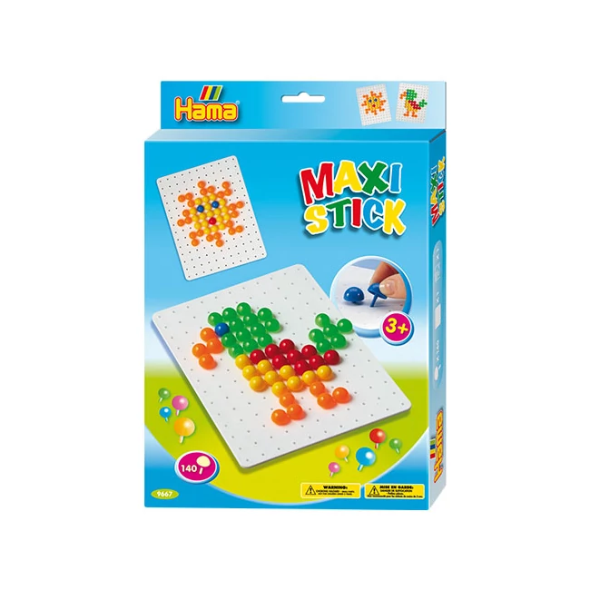 Hama: Pötyi vegyes színben négyzet táblával 140db-os Maxi