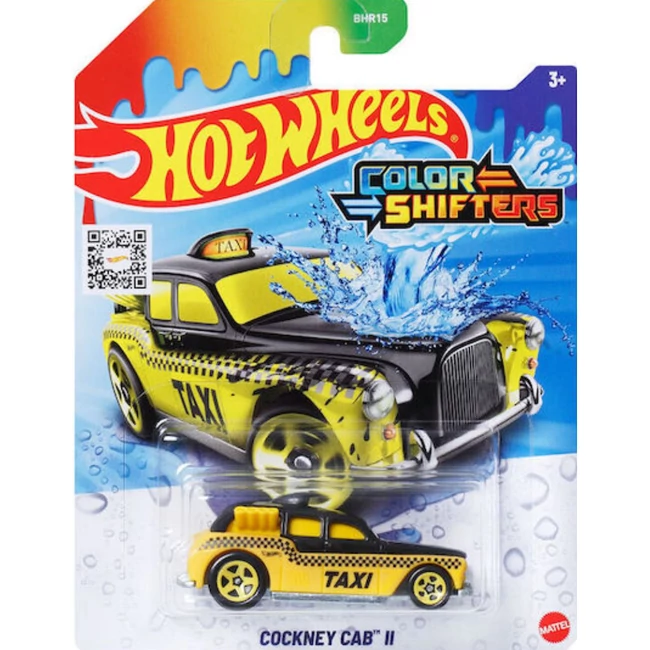 Hot Wheels: Cockney Cab II Taxi színváltós kisautó 1/64 – Mattel