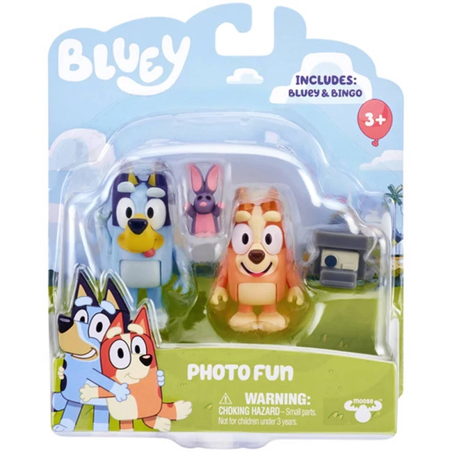 Bluey: Dupla karakter fogura csomag – Bluey és Bingo fényképezkedése