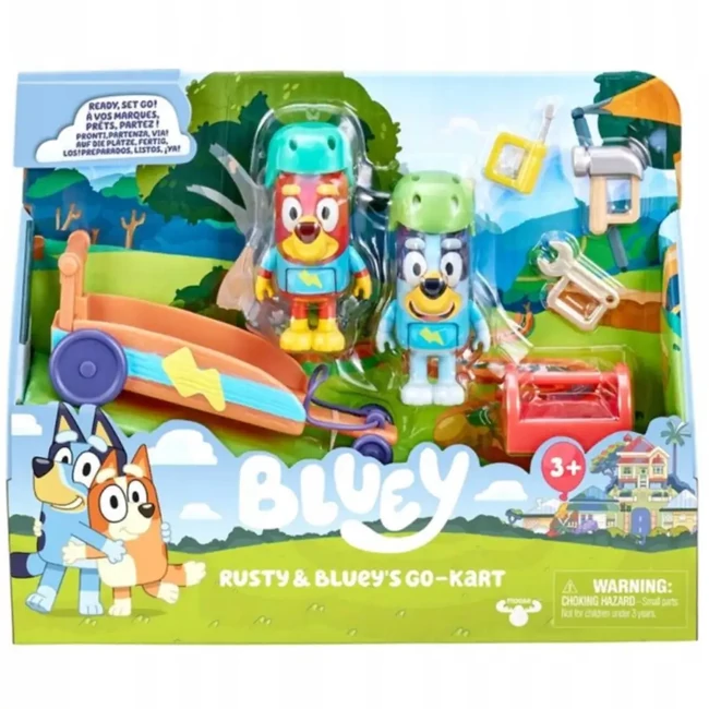 Bluey Gokart szett 2 db figuráva