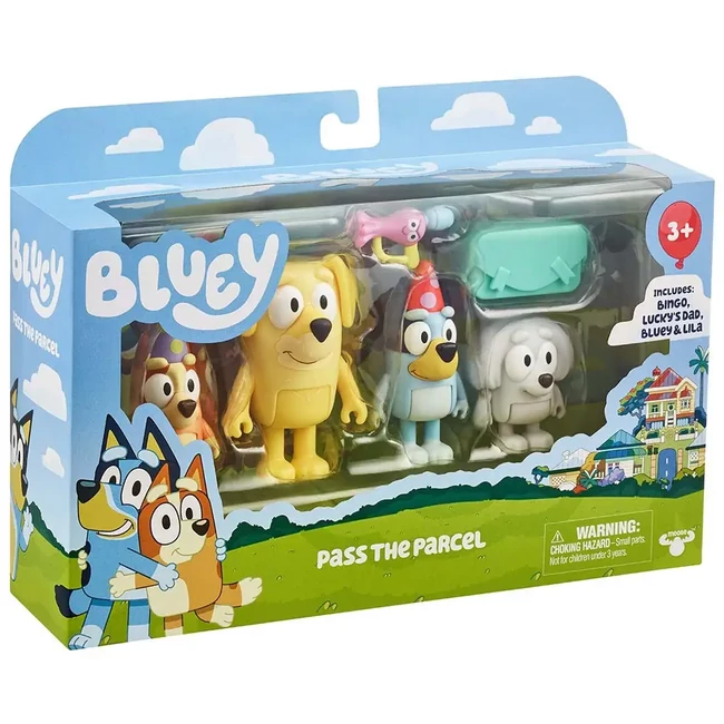 Bluey: Add tovább a csomagot 4 db-os játékfigura szett