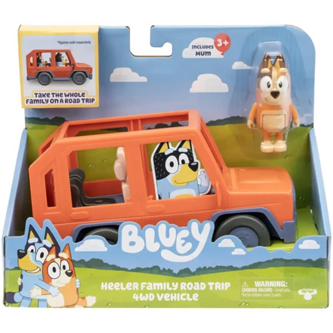 Bluey: 4×4 terepjáró Mama karakter figurával