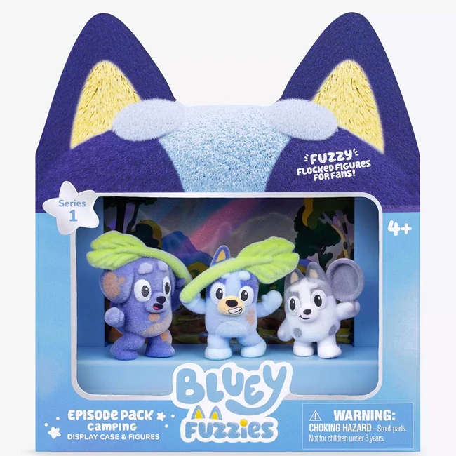 Bluey Fuzzies 3db-os szett - Camping