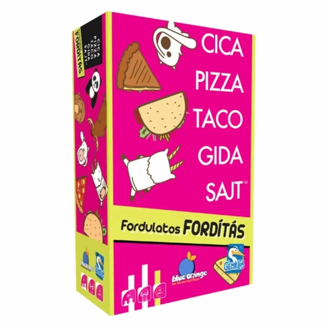 Cica, pizza, taco, gida, sajt – Fordulatos fordulat társasjáték