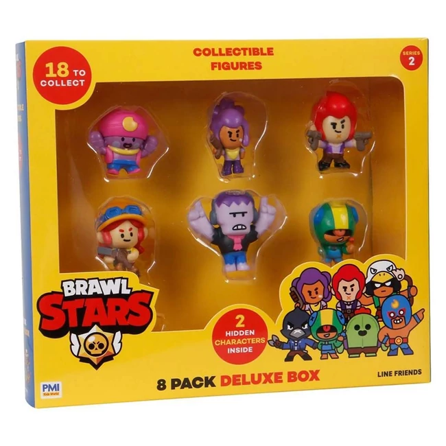 Brawl Stars mini figurák dobozban 8 db-os szett