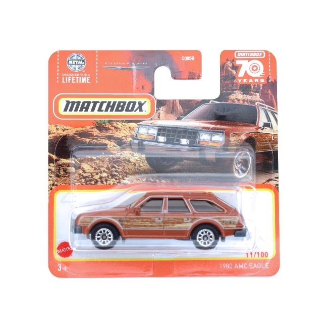 Matchbox: 1980 AMC Eagle barna kisautó 1/64 – Mattel