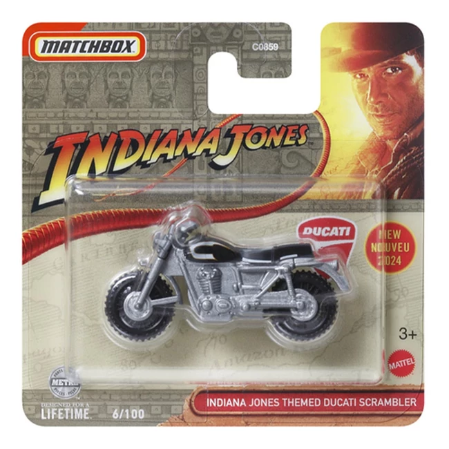 Matchbox: Indiana Jones Ducati Scrambler 1/64 kisautó – Mattel