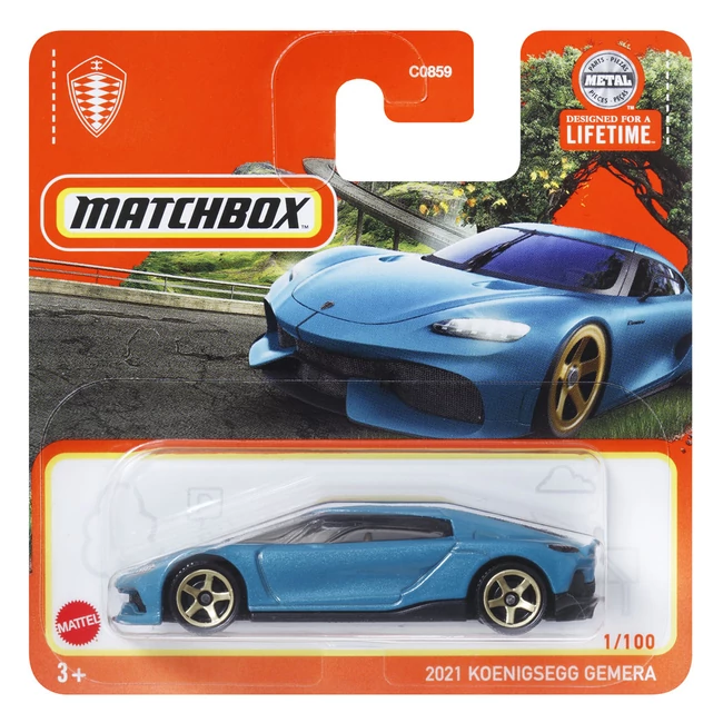 Matchbox: 2021 Koenigsegg Gemera kék kisautó 1/64 – Mattel