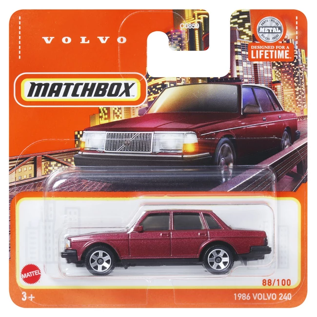 Matchbox: 1986 Volvo 240 kisautó 1/64 – Mattel