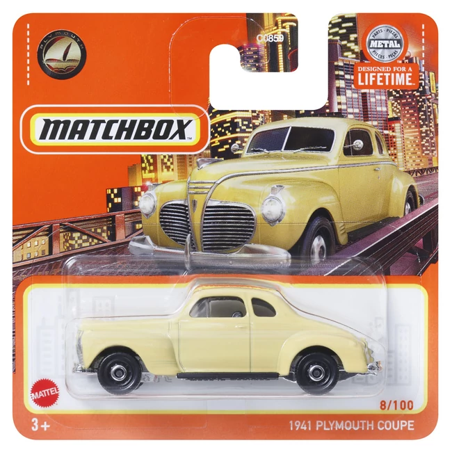 Matchbox: 1941 Plymouth Coupe kisautó 1/64 – Mattel