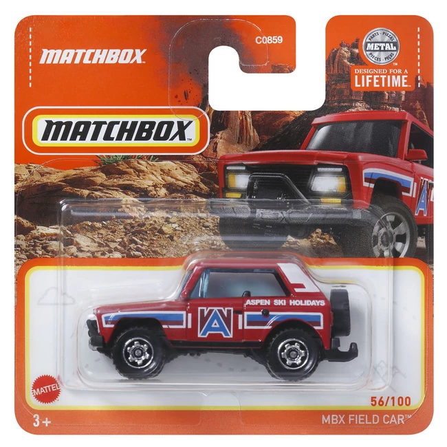 Matchbox: MBX Field Car piros kisautó 1/64 – Mattel