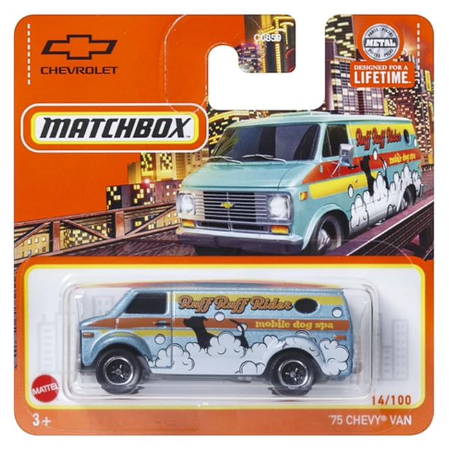 Matchbox: ’75 Chevy Van kisautó 1/64 – Mattel