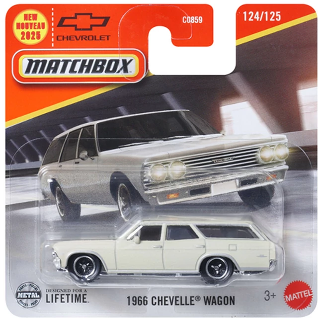 Matchbox: 1966 Chevelle Wagon kisautó 1/64 – Mattel