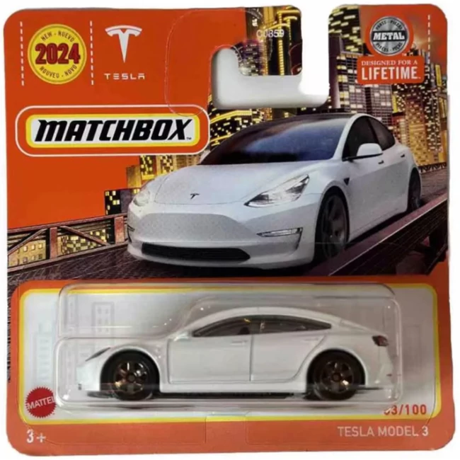 Matchbox: Tesla Model 3 kisautó 1/64 – Mattel