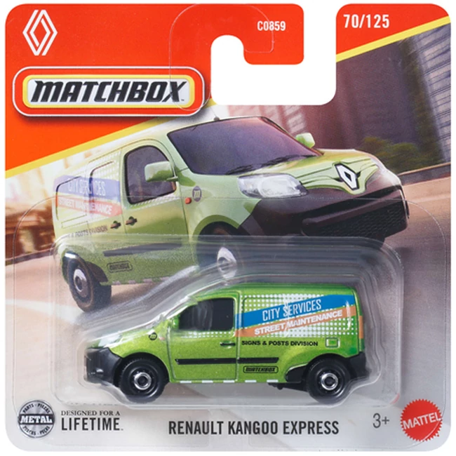 Matchbox: Renault Kangoo Express kisautó 1/64 – Mattel