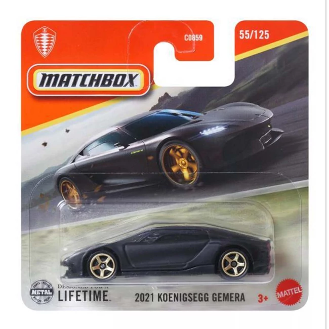 Matchbox: 2021 Koenigsegg Gemera fekete kisautó 1/64 – Mattel