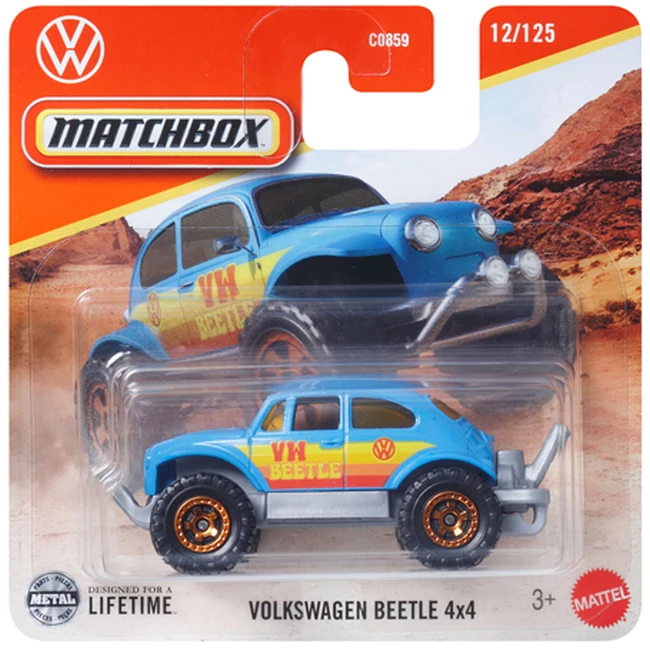 Matchbox: Volkswagen Beetle 4×4 kék kisautó 1/64 – Mattel