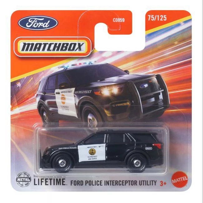 Matchbox: Ford Police Interceptor Utility kisautó 1/64 – Mattel