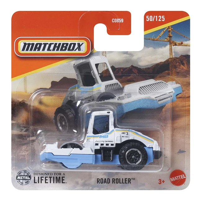 Matchbox: Road Roller kisautó 1/64 – Mattel