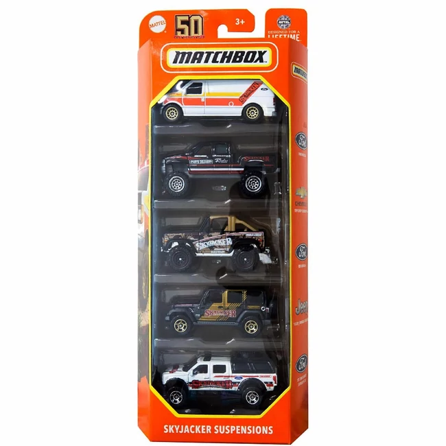 Matchbox: Skyjacker Suspensions kisautók 5 db-os szett – Mattel