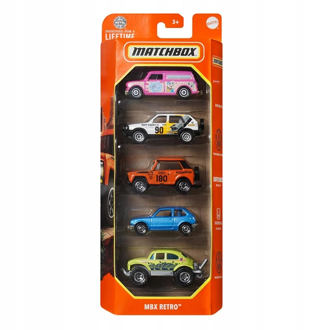 Matchbox: MBX Retro kisautók 5 db-os szett – Mattel