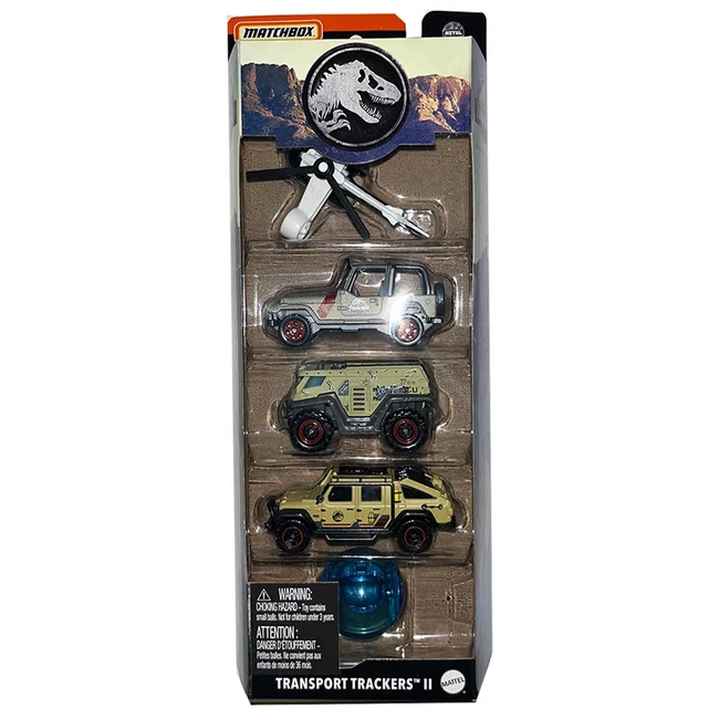 Matchbox: Transport Trackers II kisautók 5 db-os szett – Mattel