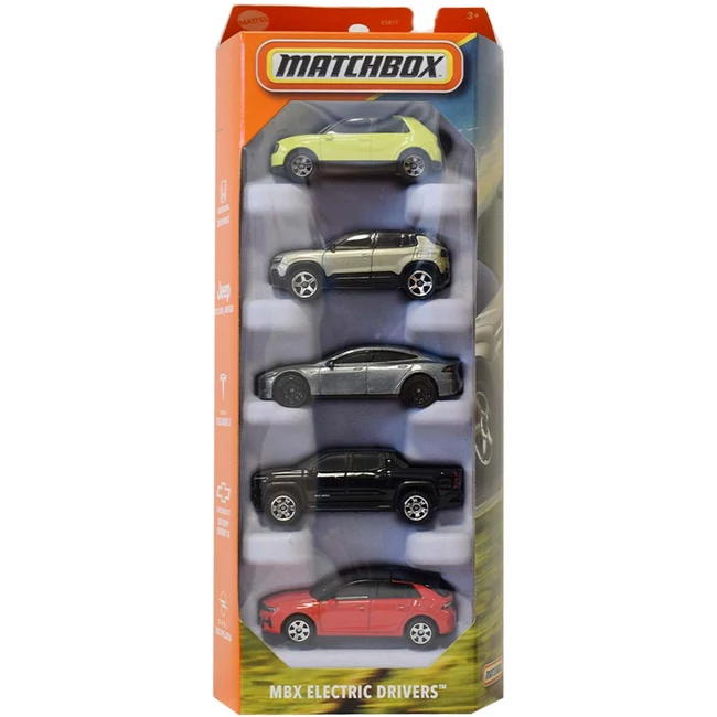Matchbox: MBX Electric Drivers járművek 5 db-os szett – Mattel