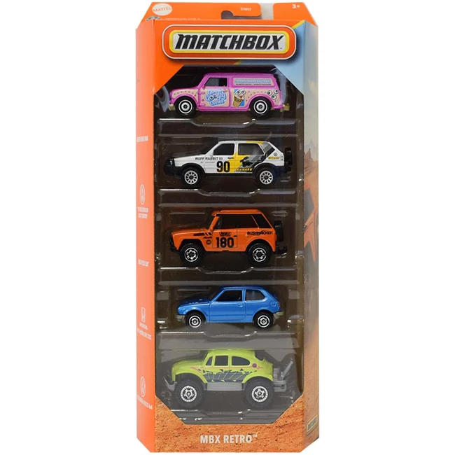 Matchbox: MBX Retro járművek 5 db-os szett – Mattel