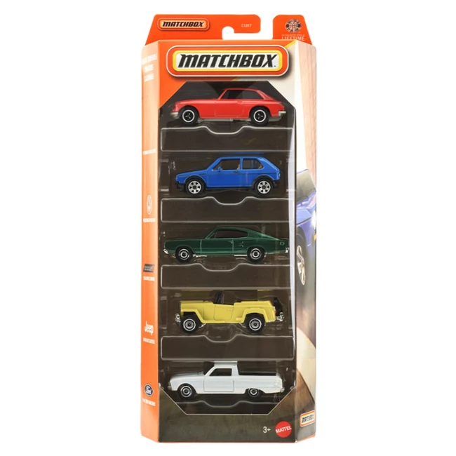Matchbox: Classic Cruisers 5 db-os kisautó szett 1/64 – Mattel