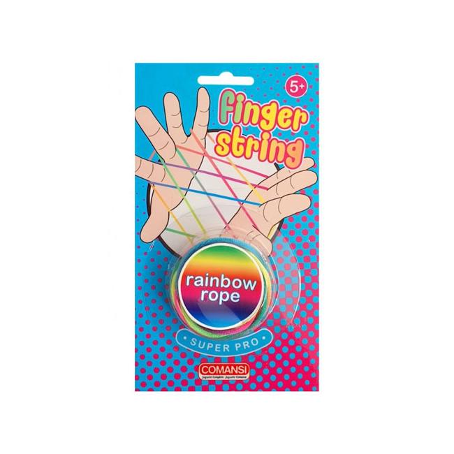 Finger String szivárvány színű gumimadzag