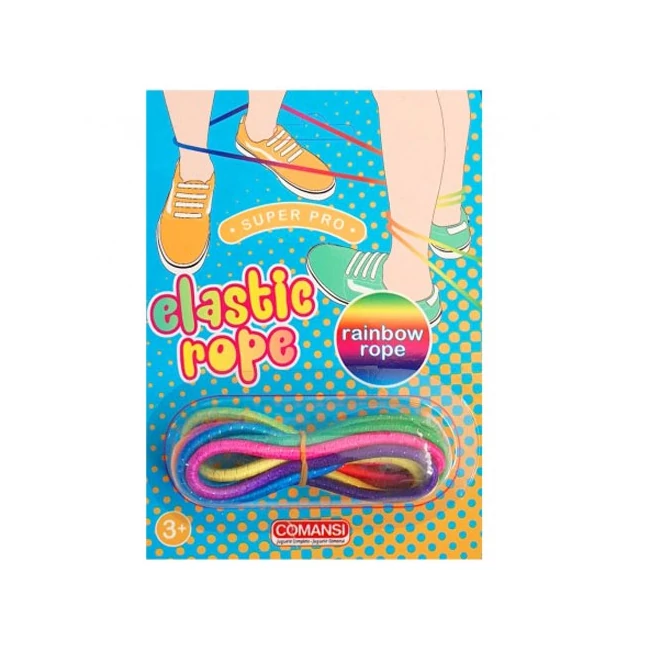 Elasztic Rope szivárvány színű gumikötél