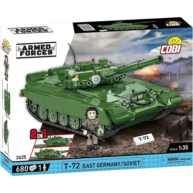 COBI: Armed Forces T-72 (East Germany/Soviet) harckocsi építőjáték (2625)