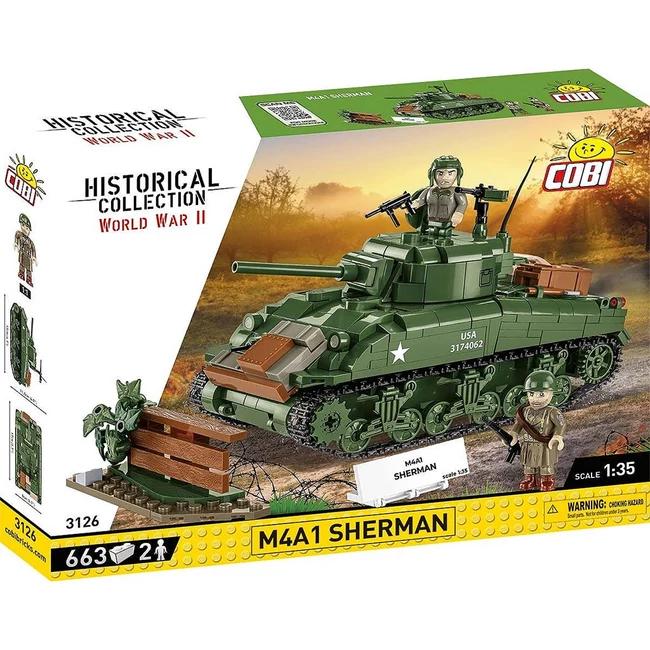 COBI: M4A1 Sherman tank építőjáték (3126)