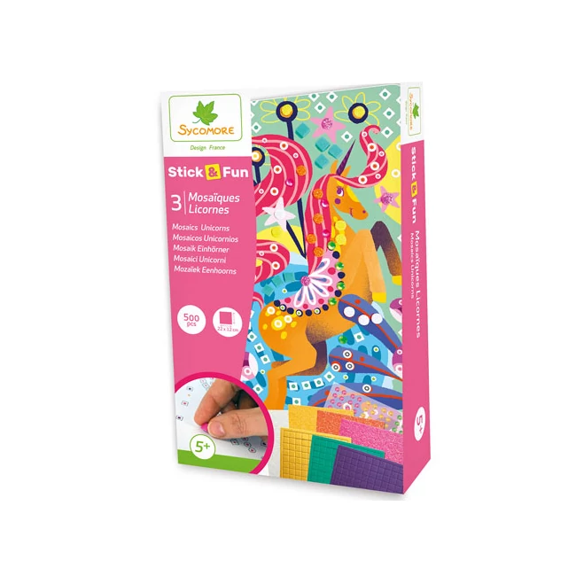 Sycomore Stick'N Fun Unikornis mozaikkép készítő szett