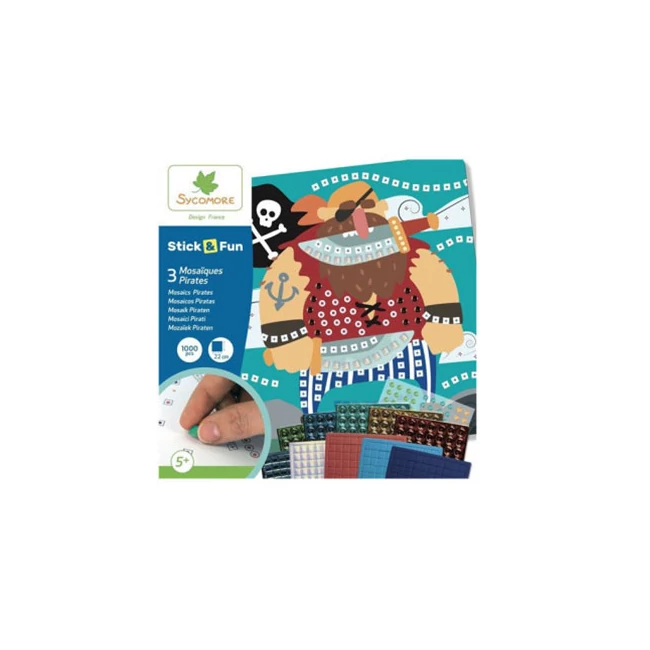 Stick'N Fun mozaikkép készítő készlet – Kalózok