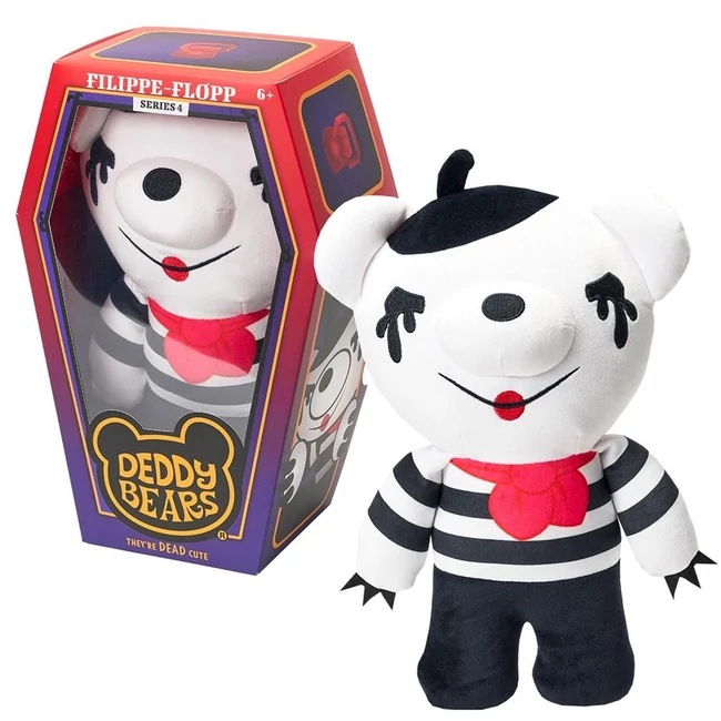 Deddy Bear Hank plüss koporsóban, 4. sorozat, 30 cm-es – Flippe-Flop