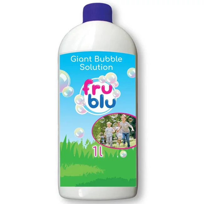 FruBlu: Buborékfújó utántöltő folyadék óriás buborékokhoz 1L