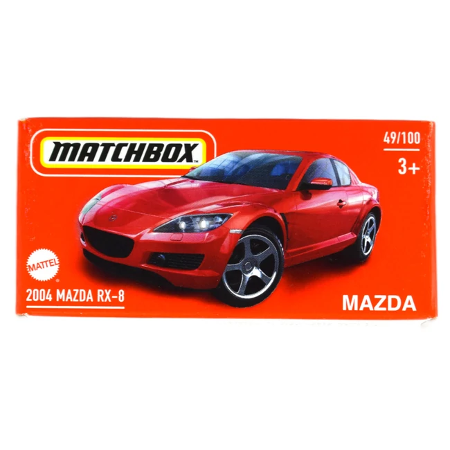 Matchbox: Papírdobozos 2004 Mazda RX-8 kisautó 1/64 – Mattel
