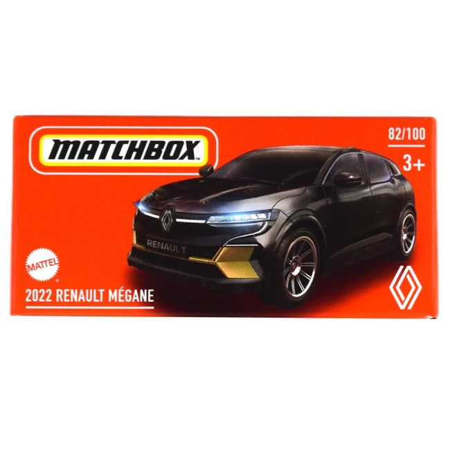 Matchbox: Papírdobozos 2022 Renault Mégane kisautó 1/64 fekete – Mattel